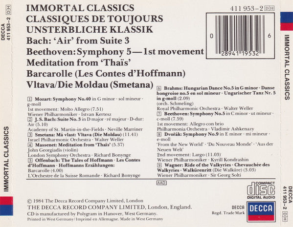 Various : Immortal Classics (CD, Comp)