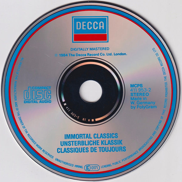 Various : Immortal Classics (CD, Comp)