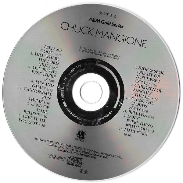 Chuck Mangione : A&M Gold Series - Chuck Mangione (CD, Comp)