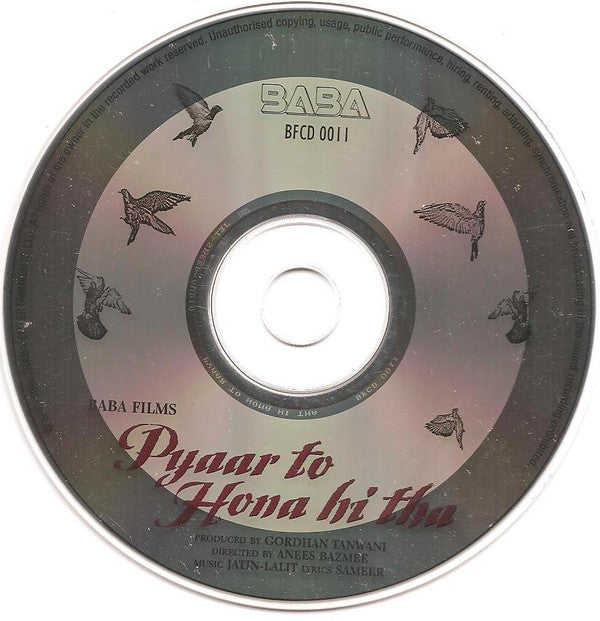 Jatin Lalit : Pyaar To Hona Hi Tha (CD)