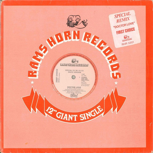 First Choice Featuring Rochelle Fleming : Doctor Love (Special Remix) (12", Single)