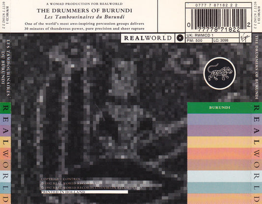The Drummers Of Burundi : Les Tambourinaires Du Burundi (CD, Album, RE)
