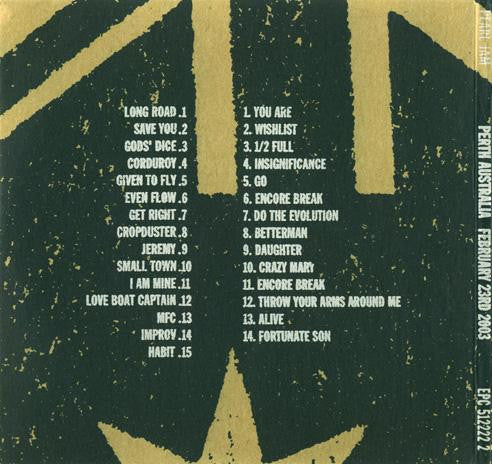 Pearl Jam : Perth, Australia - February 23rd, 2003 (2xCD, Album)