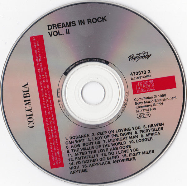 Various : Dreams In Rock Vol. 2 (CD, Comp)