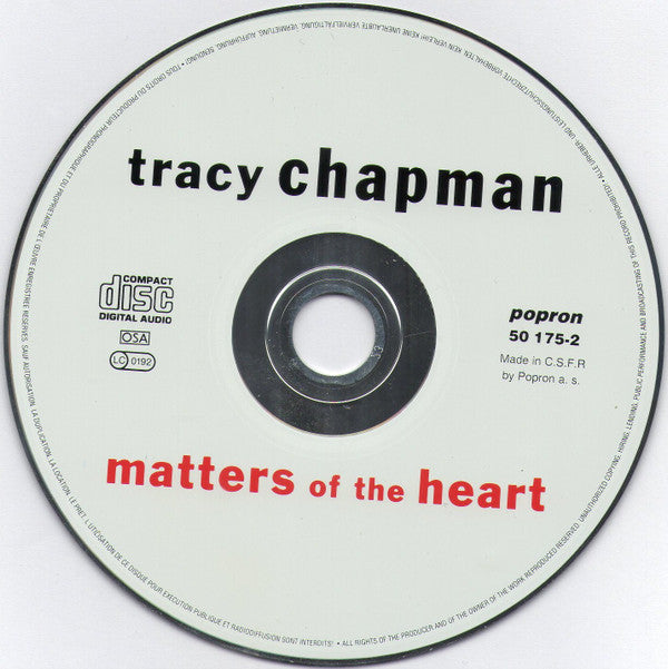 Tracy Chapman : Matters Of The Heart (CD, Album)