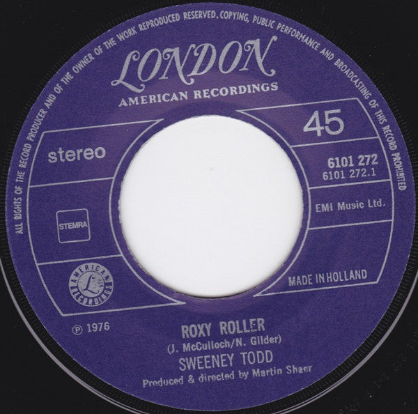 Sweeney Todd : Roxy Roller / Rue De Chance (7", Single)