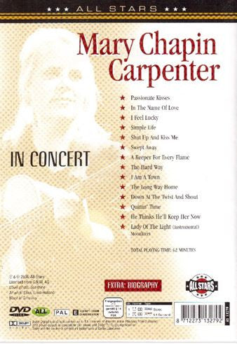 Mary Chapin Carpenter : I Feel Lucky (DVD-V, PAL)
