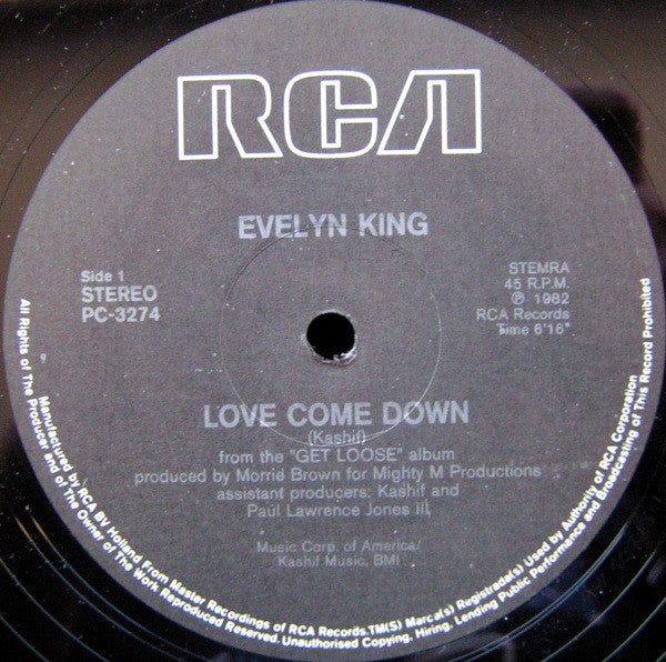 Evelyn King : Love Come Down (12", Single)