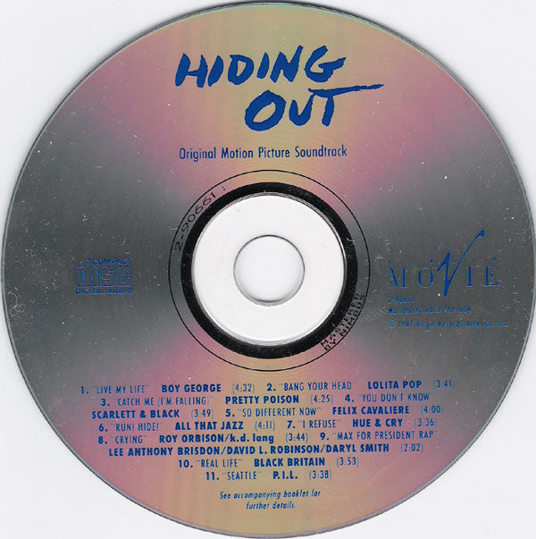Various : Hiding Out (Original Motion Picture Soundtrack) (CD, Comp)