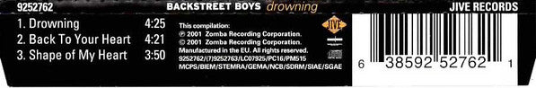 Backstreet Boys : Drowning (CD, Single, Enh)