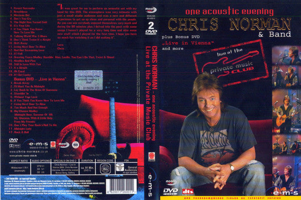 Chris Norman : One  Acoustic Evening / Live In Vienna (2xDVD-V, DVD)