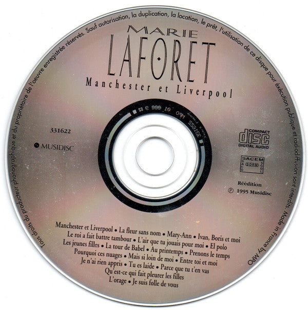 Marie Laforêt : Manchester Et Liverpool (CD, Comp)