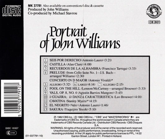 John Williams (7) : Portrait Of John Williams (CD, Album, RE)