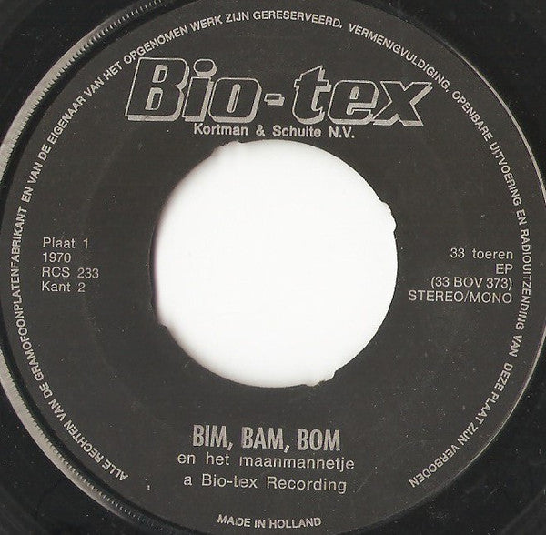 Unknown Artist : Bim, Bam, Bom En Het Maanmannetje (7", EP, Bla)