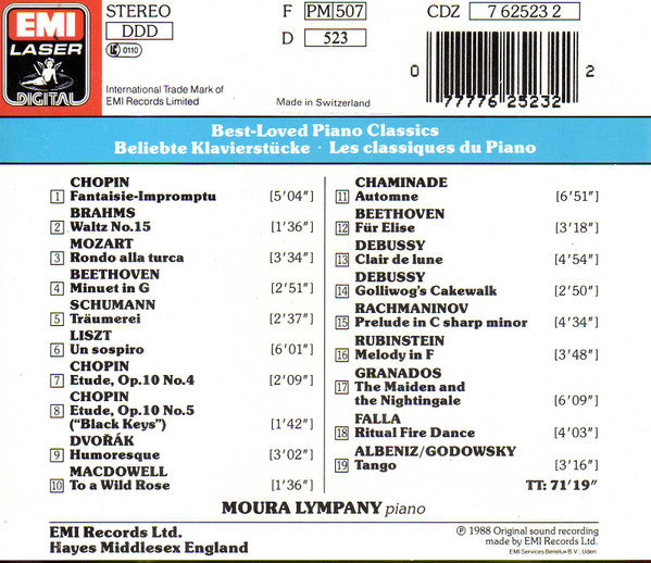Various : Best ~ Loved Piano Classics (CD, Comp)