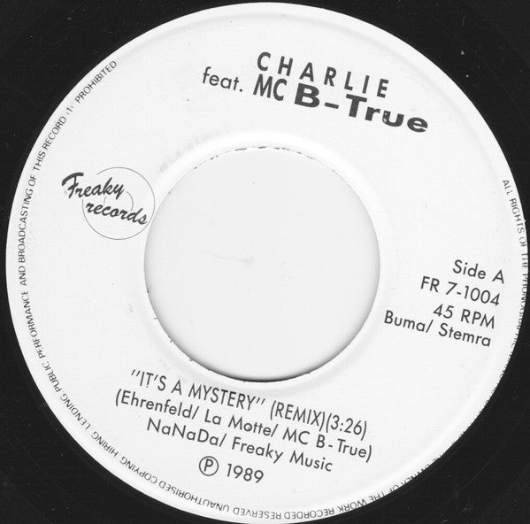 Charlie (3) : It's A Mystery (7", Single)