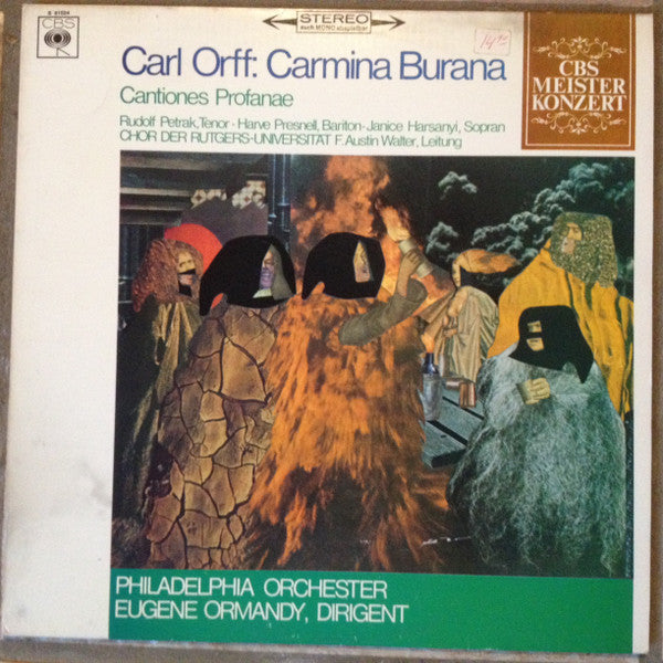 Carl Orff - The Philadelphia Orchestra, Eugene Ormandy, Janice Harsanyi / Rudolf Petrak / Harve Presnell, The Rutgers University Choir, F. Austin Walter : Carmina Burana / Cantiones Profanae (LP, RE)