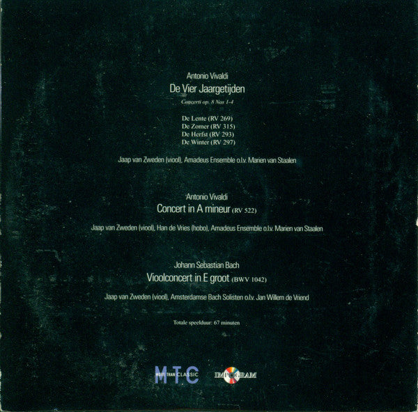 Jaap van Zweden : Viool (CD)