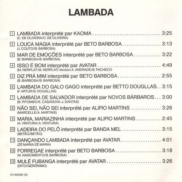 Various : Lambada (CD, Comp)