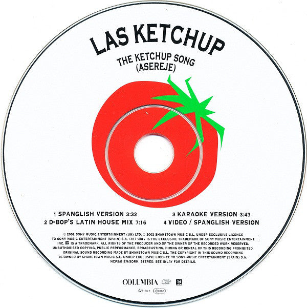 Las Ketchup : The Ketchup Song (Asereje) (CD, Single, Enh)