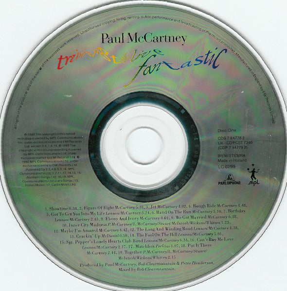 Paul McCartney : Tripping The Live Fantastic (2xCD, Album)