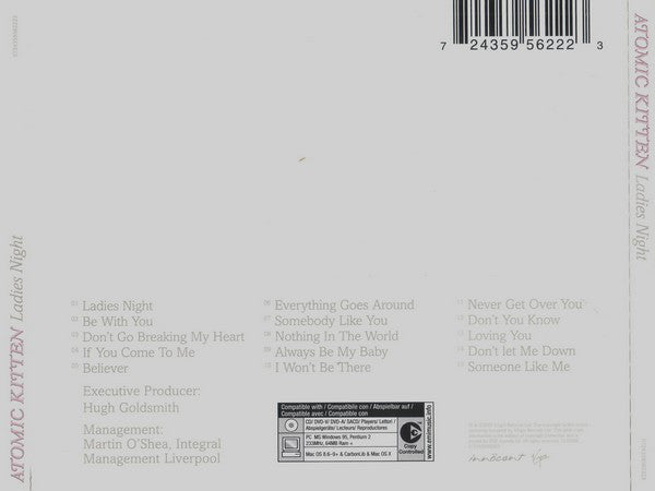 Atomic Kitten : Ladies Night (CD, Album, Copy Prot., Enh)