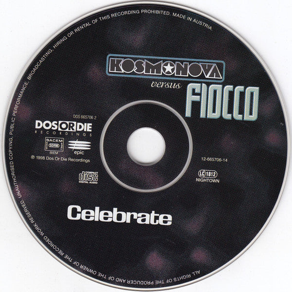 Kosmonova Versus Fiocco : Celebrate (CD, Maxi)