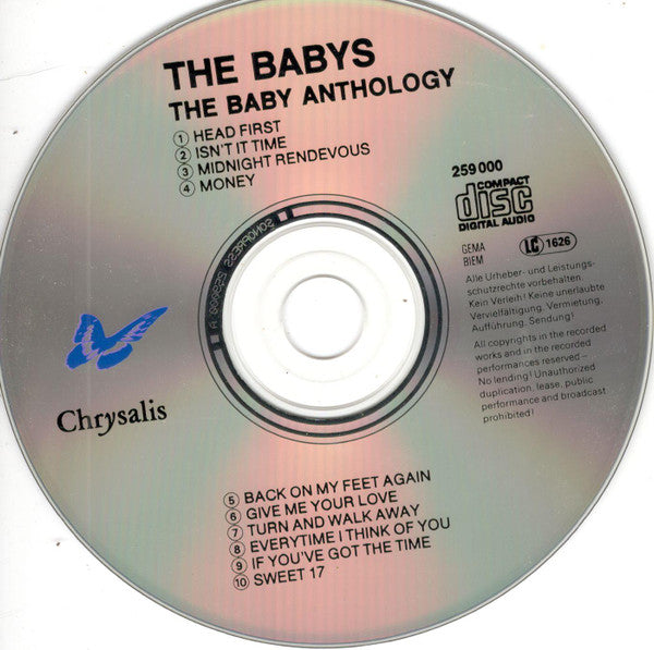 The Babys : Anthology (CD, Comp)