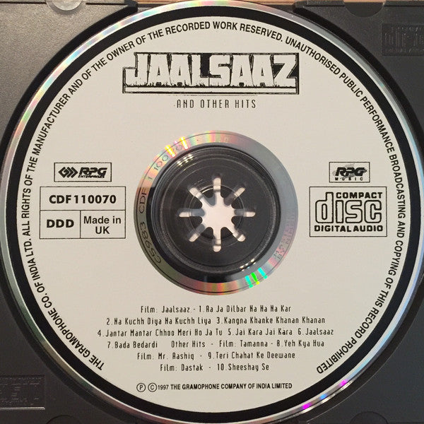Dilip Sen-Sameer Sen : Jaalsaaz (CD, Comp)