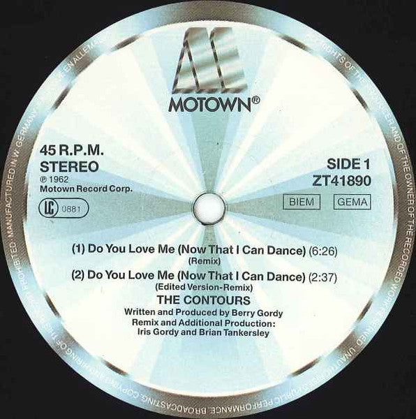 The Contours : Do You Love Me (Now That I Can Dance) (12", Maxi)