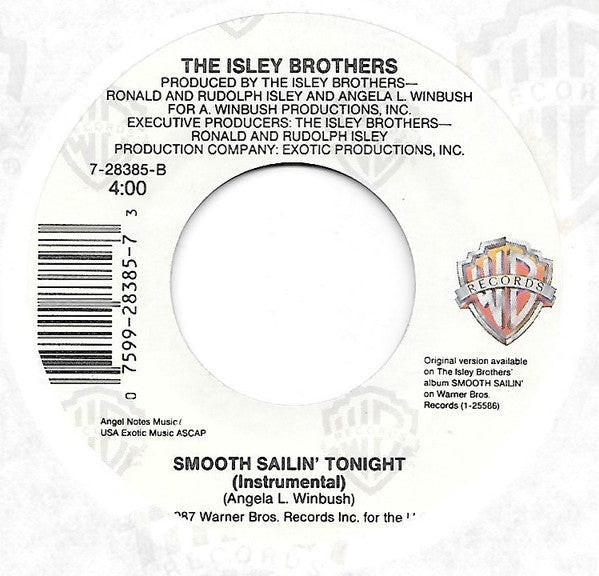 The Isley Brothers : Smooth Sailin' Tonight (7", Single)