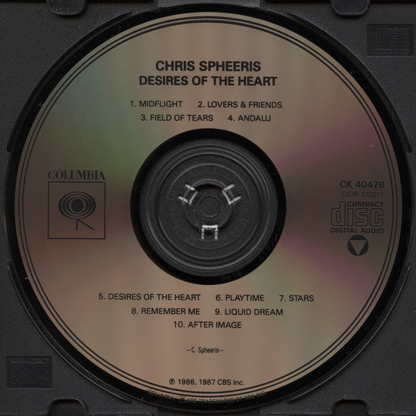 Chris Spheeris : Desires Of The Heart (CD, Album, RE)