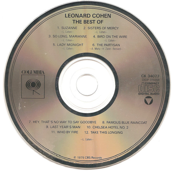 Leonard Cohen : The Best Of Leonard Cohen (CD, Comp)
