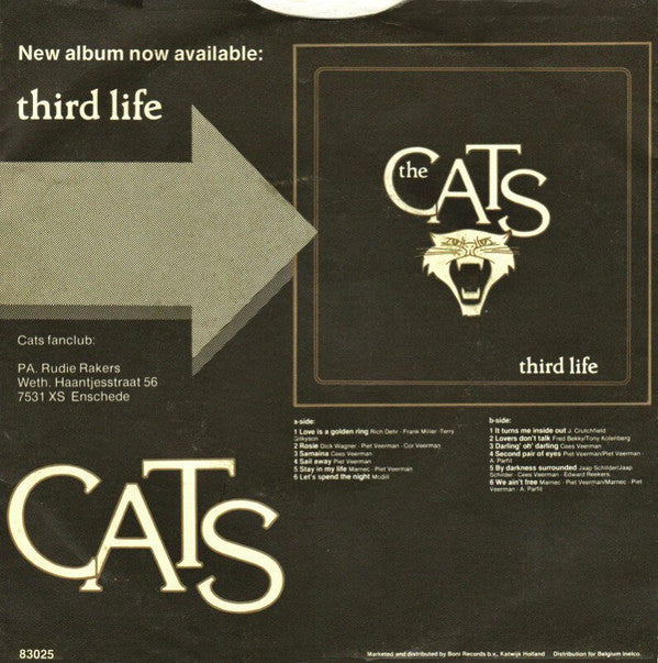 The Cats : Love Is A Golden Ring (7", Single)