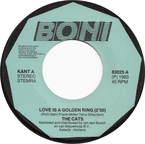The Cats : Love Is A Golden Ring (7", Single)