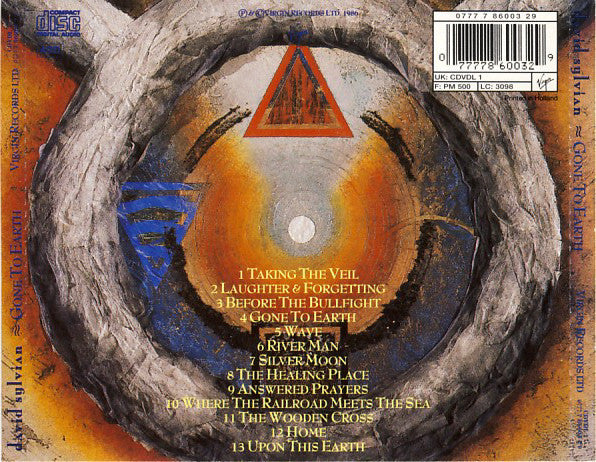 David Sylvian : Gone To Earth (CD, Album, RE, RP)