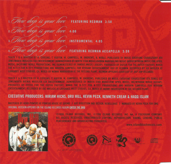 Dru Hill : How Deep Is Your Love (CD, Maxi)