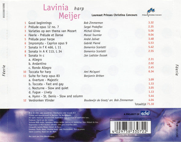 Lavinia Meijer : Féerie (CD, Album)