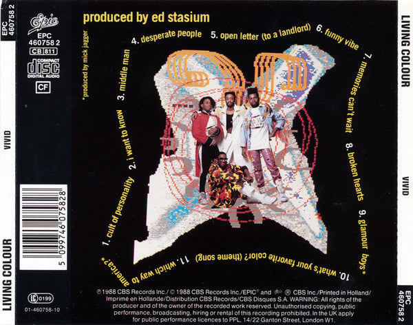 Living Colour : Vivid (CD, Album)