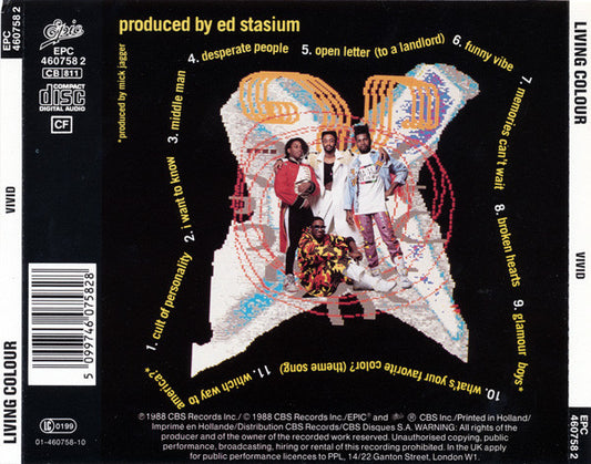 Living Colour : Vivid (CD, Album)