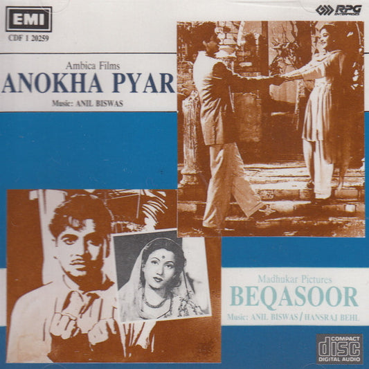 Anil Biswas : Anokha Pyar / Beqasoor (CD, Comp)