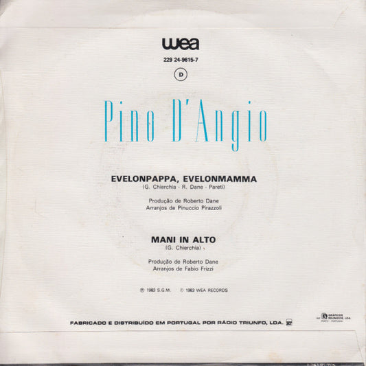 Pino D'Angiò : Evelonpappa, Evelonmamma (7", Single)