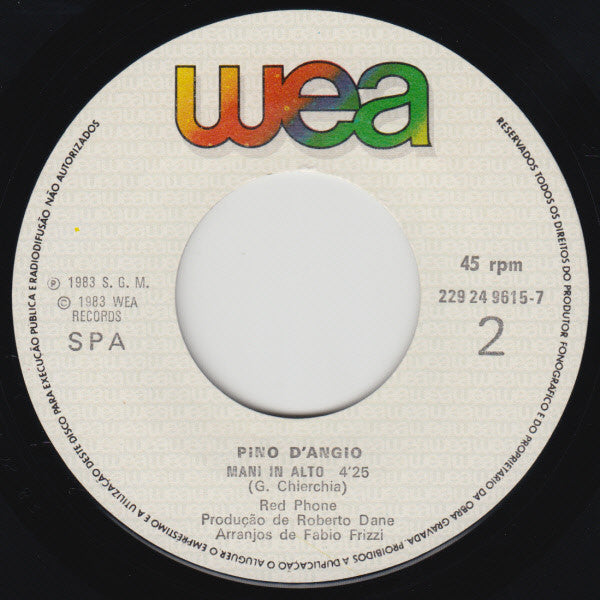 Pino D'Angiò : Evelonpappa, Evelonmamma (7", Single)