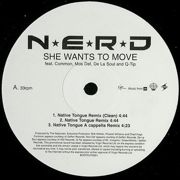 N*E*R*D : She Wants To Move (12", Promo)