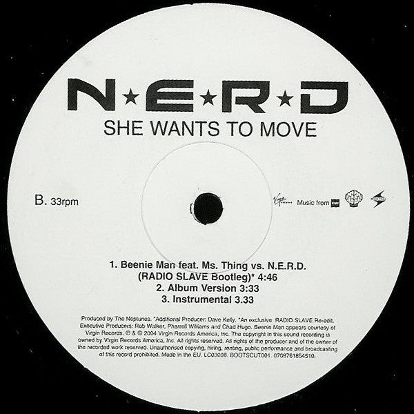 N*E*R*D : She Wants To Move (12", Promo)