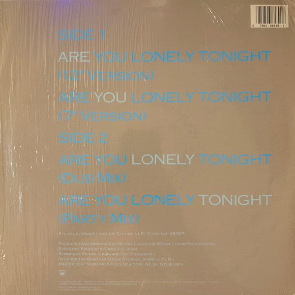 Constina : Are You Lonely Tonight (12", Single)