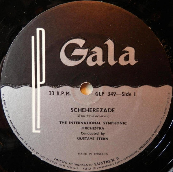 The International Symphonic Orchestra Conducted By Gustave Stern, Nikolai Rimsky-Korsakov : Scheherezade (LP)