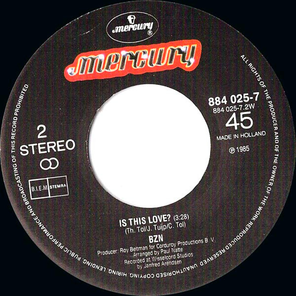 BZN : Run Away Home (7", Single)