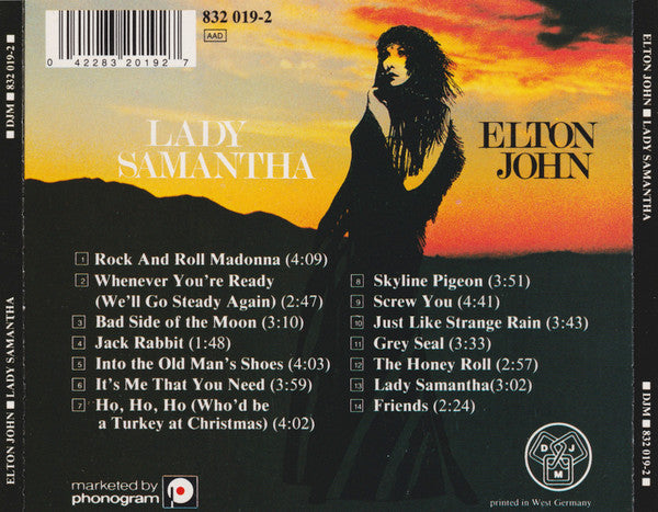 Elton John : Lady Samantha (CD, Comp)