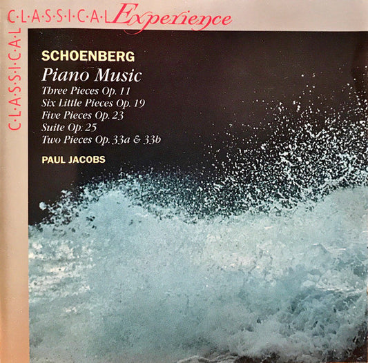 Arnold Schoenberg - Paul Jacobs (3) : Piano Music (CD)